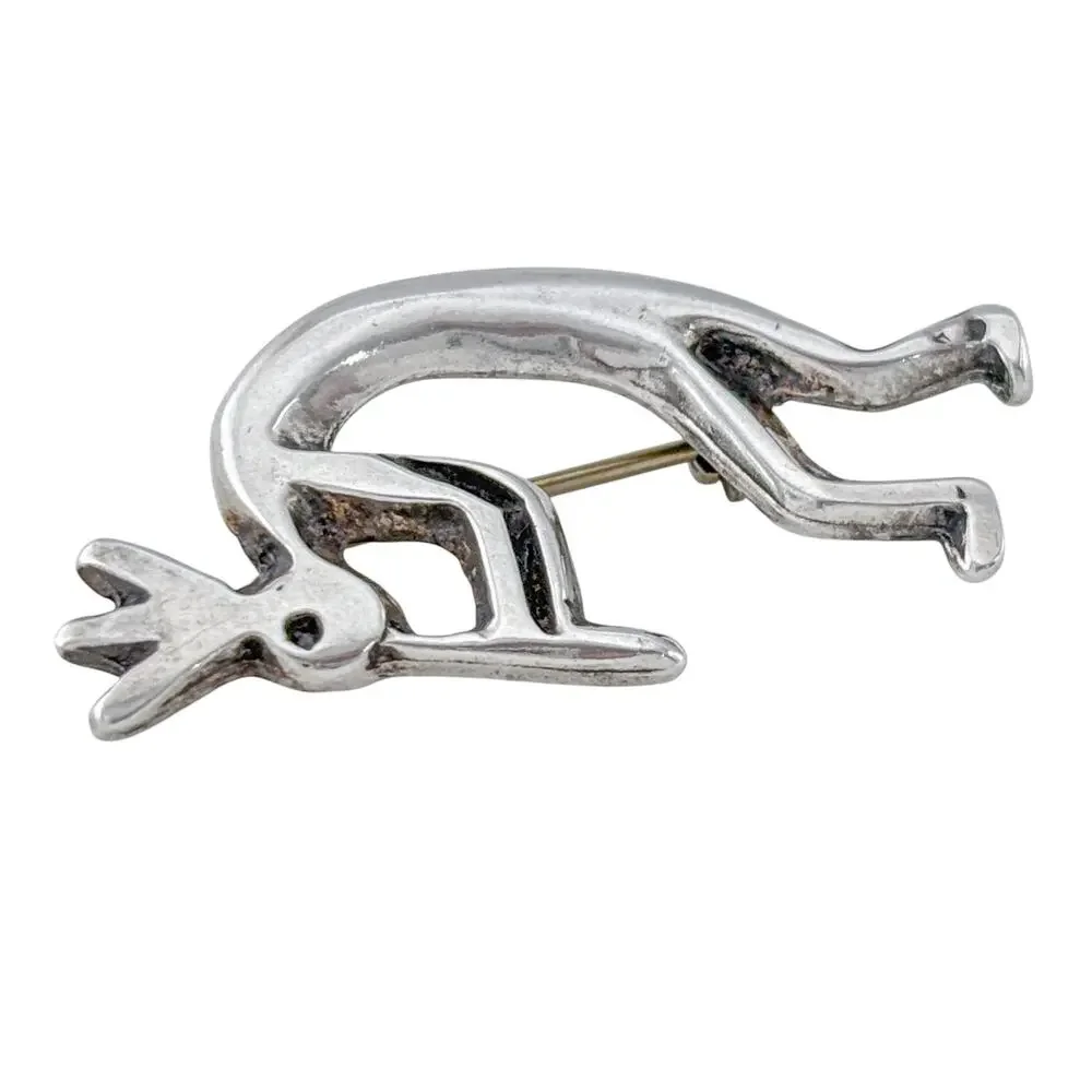 Vintage Sterling Silver 925 Kokopelli Pin